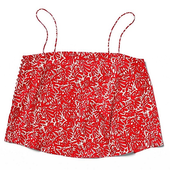 Club Monaco Tops - NWOT Club Monaco Elyne Cami Floral RED/WHITE - SIZE S